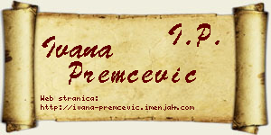 Ivana Premčević vizit kartica